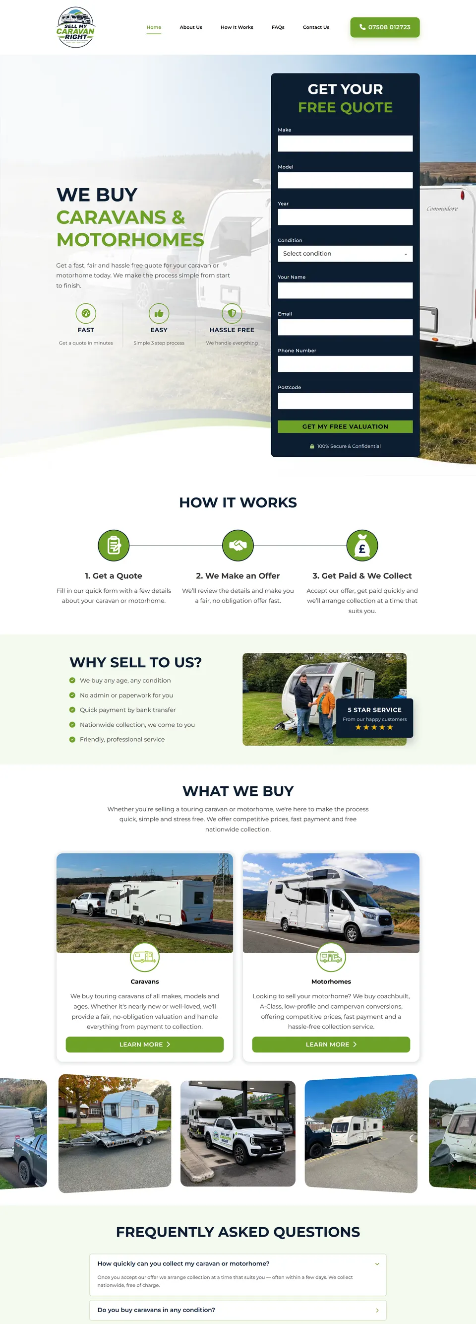 Sell My Caravan Right website